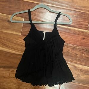 Black Free People Tank Top